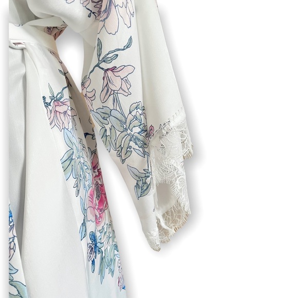 In Bloom by Jonquil Mia women’s floral wrap robe sleep loungewear chiffon L - Picture 7 of 13